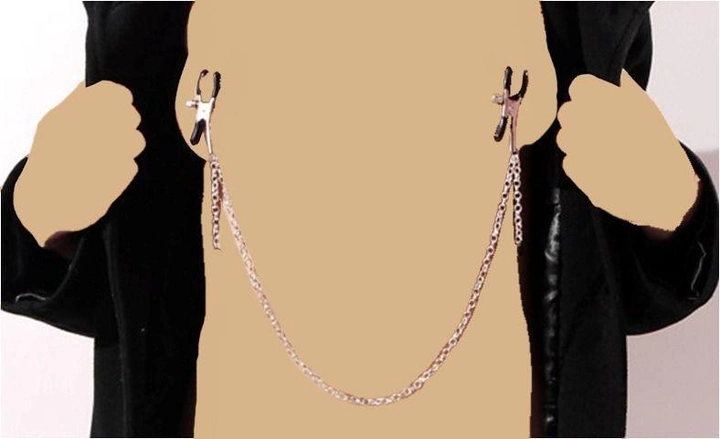 Затискачі для сосків Nipple Chain колір чорний (19215005000000000) - зображення 1