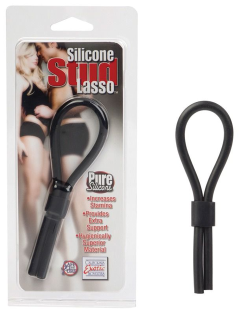 Петля для пеніса Silicone Stud Lasso Rings колір чорний (17531005000000000) - зображення 1