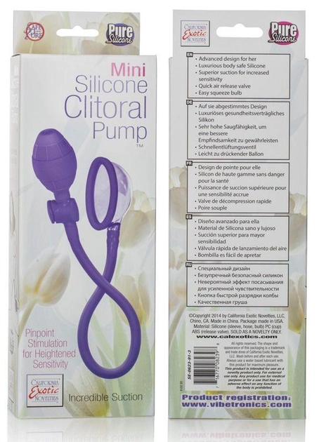 Женская вакуумная помпа Mini Silicone Clitoral Pump цвет сиреневый (17038009000000000) - изображение 2