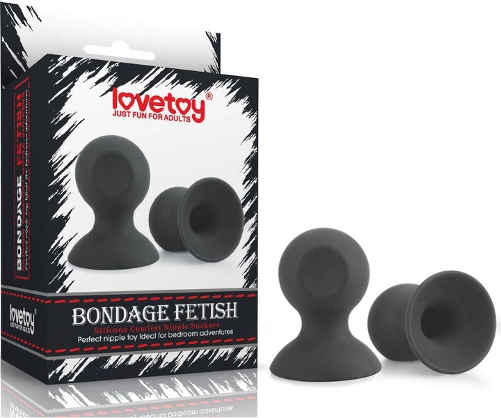 Вакуумные помпы для сосков Lovetoy Bondage Fetish Silicone Comfort Nipple Suckers (20829000000000000) - изображение 1