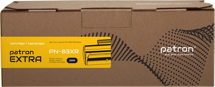 Картридж Patron HP LJ CF283X Extra для HP LJ Pro M201/M225 (PN-83XR) - изображение 2