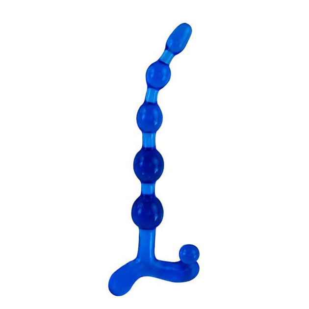 Анальний стимулятор-пробка Baile Bendy Twist колір блакитний (02618008000000000) - зображення 1