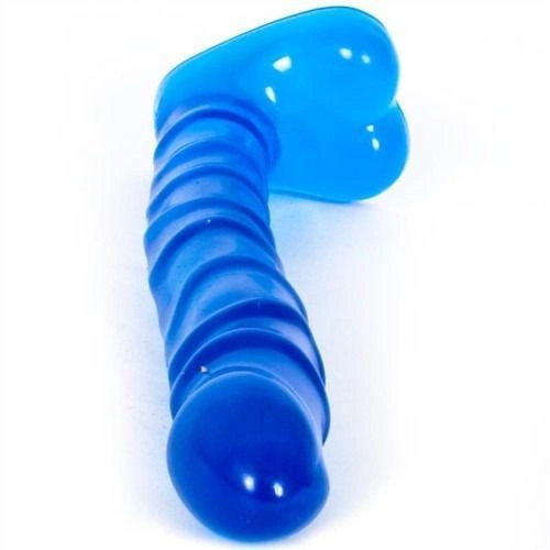 Тонкий голубой анальный фаллос Doc Johnson Raging Hard Ons Slimline Cobalt Blue Jellie 5,5in (11030000000000000) - изображение 7