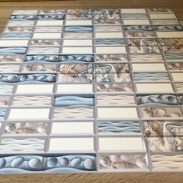 Декоративная пластиковая панель для стен Регул 3Д ПВХ Плитка «Галька ...