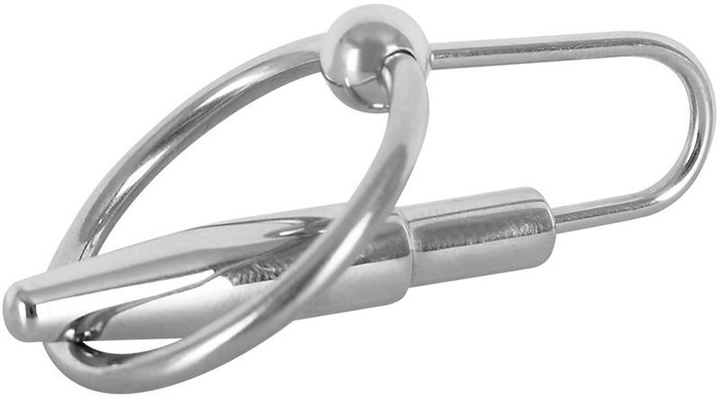 Расширитель с кольцом для мужской уретры Sextreme Steel Penis Plug With Glans Ring, 28 мм (18425000000000000) - изображение 1