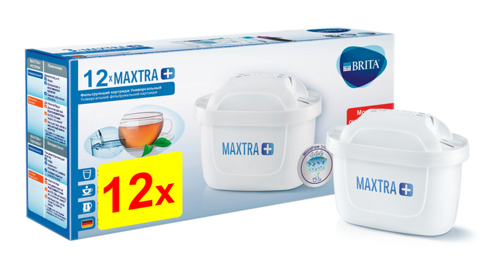 Набор картриджей BRITA MAXTRA+ Pure Performance (упаковка 12шт) - Фото 1 Набор картриджей BRITA MAXTRA+ Pure Performance (упаковка 12шт) - изображение 1