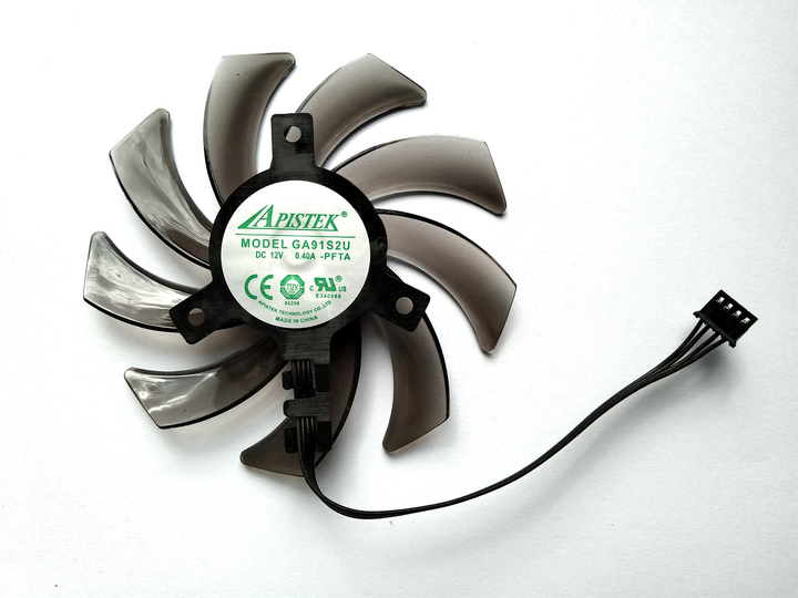 Вентилятор Apistek для видеокарты Maxsun Palit Gainward GA91S2U (GAA8S2U FDC10H12S9-C) (№316) - изображение 2