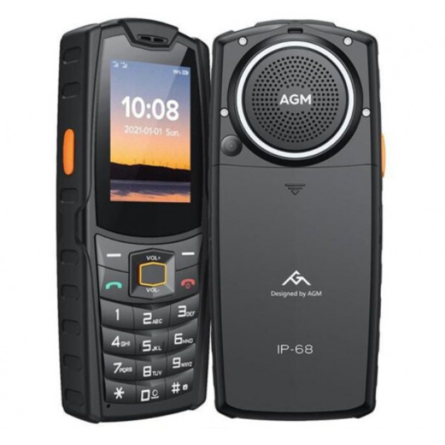 Мобильный телефон AGM M6 black Кнопочный IP69K 2,4" Bluetooth 5.1 ...
