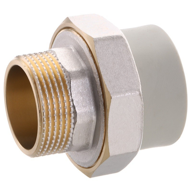Американка полипропиленовая EUROPRODUKT 25*3/4" латунь (наружная резьба ...