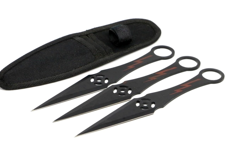 Метательные ножи в чехле K004 (3 штуки) со смещенным центром тяжести - изображение 2