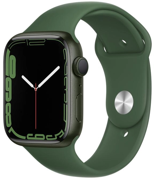 Смарт-часы Apple Watch Series 7 GPS 45mm Green Aluminium Case with Green Sport Band (MKN73) - изображение 1
