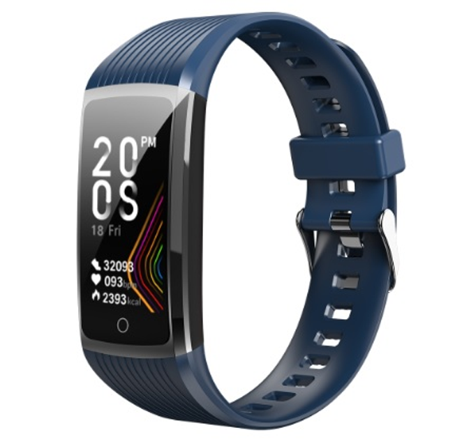 Фитнес-браслет с измерением пульса и давления Smart Band R12 Синий ...