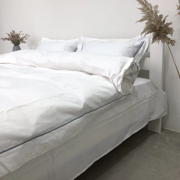 Постельное белье евро Woodbury's Luxury White сатин-люкс W1 200х220 Белый - Фото 4 Постельное белье евро Woodbury's Luxury White сатин-люкс W1 200х220 Белый - изображение 4