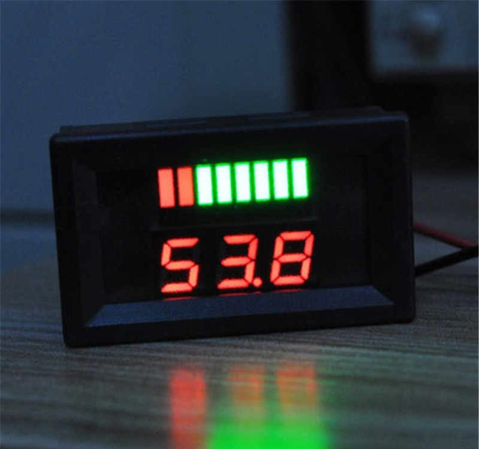 LED индикатор заряда/разряда свинцовых аккумуляторов универсальный 12 ...