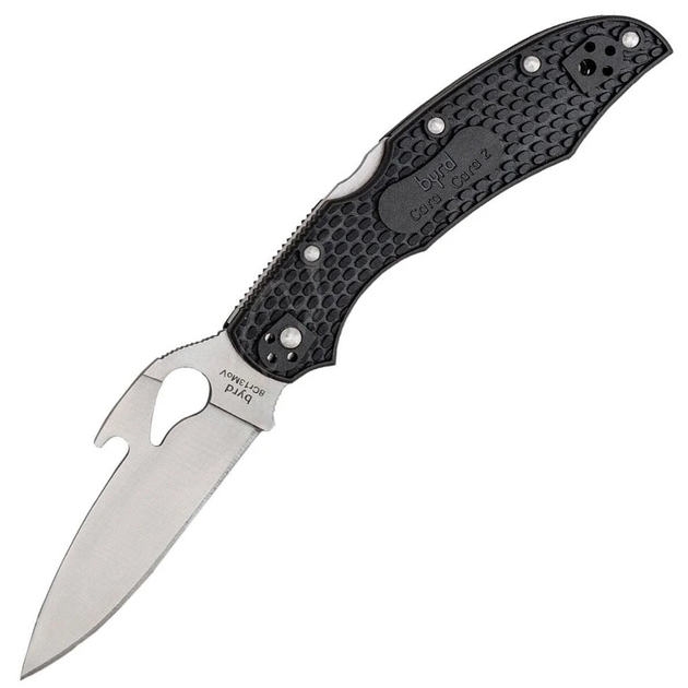 Ніж складаний Spyderco Byrd Cara Cara 2 Emerson (довжина: 217мм, лезо: 95мм), чорний - зображення 1