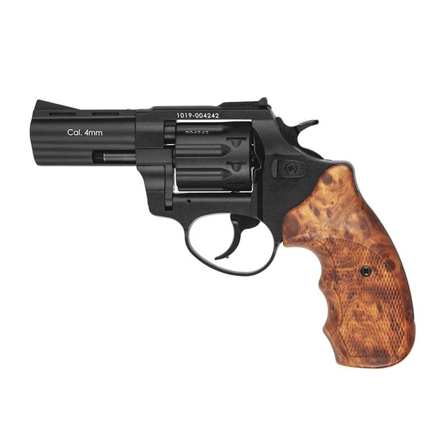 Револьвер под патрон Флобера Stalker (3", 4.0мм), черный-коричневый - изображение 1