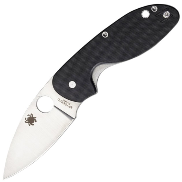 Нож складной Spyderco Efficient (длина: 180мм, лезвие: 76мм), черный - зображення 1