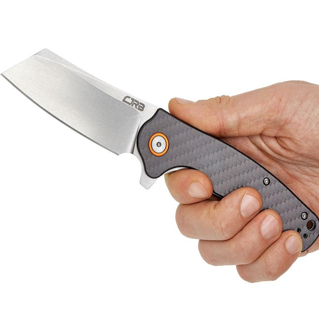 Нож складной CJRB Crag (длина: 207мм, лезвие: 87мм), карбон - изображение 2