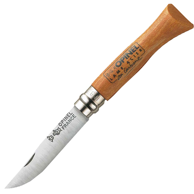 Нож складной Opinel №8 Carbone (длина: 190мм, лезвие: 85мм), бук - изображение 1