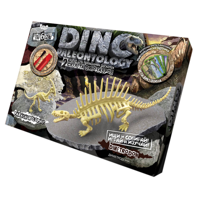 Ігровий набір для проведення розкопок DINO PALEONTOLOGY 6377 в коробці Диметродон - Фото 1 Ігровий набір для проведення розкопок DINO PALEONTOLOGY 6377 в коробці Диметродон - зображення 1