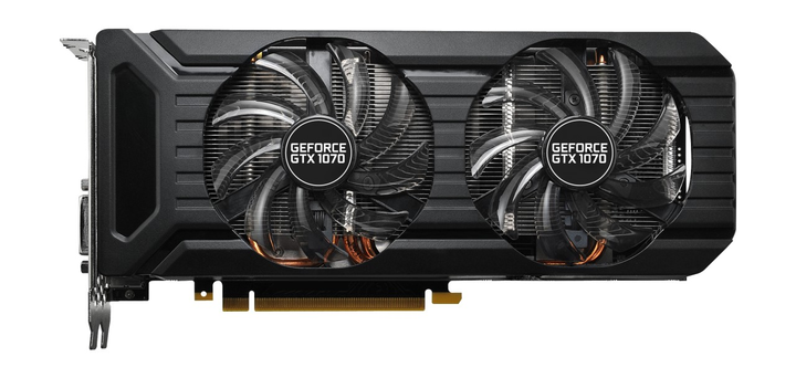 Видеокарта GeForce GTX1070 Palit Dual 8Gb DDR5 256bit DVI/HDMI