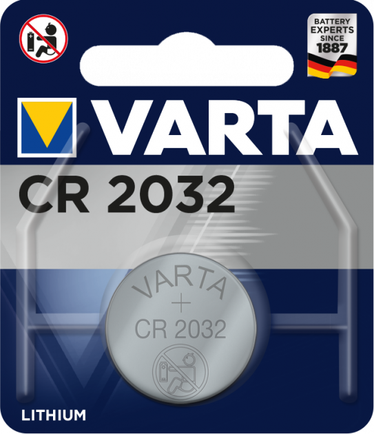 Батарейка VARTA CR 2032/1bl LITHIUM - Фото 1 Батарейка VARTA CR 2032/1bl LITHIUM - зображення 1