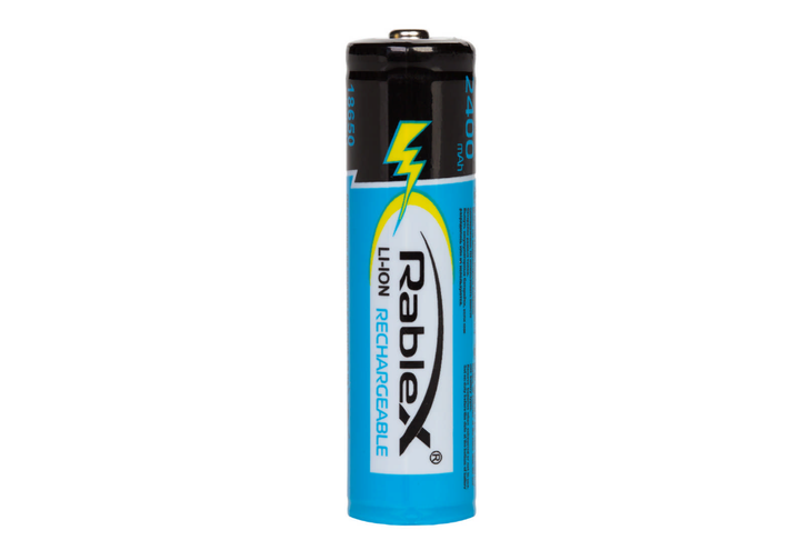 Акумулятор Rablex 18650 з захистом 2400mAh - Фото 2 Акумулятор Rablex 18650 з захистом 2400mAh - зображення 2