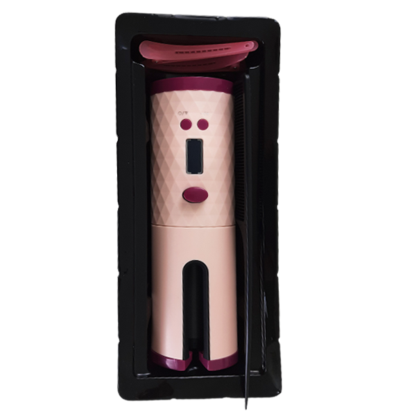 Беспроводная плойка для завивки волос Ramindong Hair curler RD-060 Розовая - изображение 3
