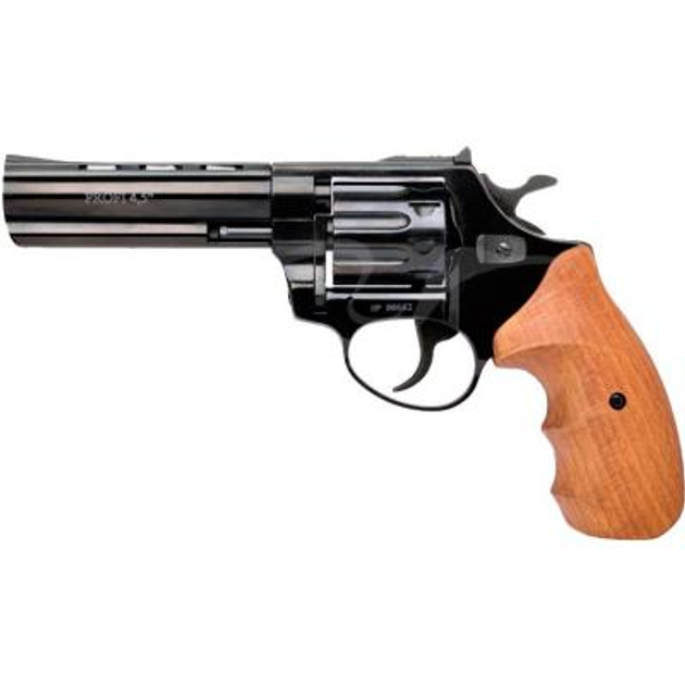 Револьвер під патрон Флобера ZBROIA Profi-4,5' 4 мм чорний/бук (3726.00.32) - зображення 1