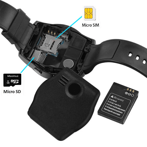 Смарт годинник Smart Watch V8 Sim card + камера black - Фото 7 Смарт годинник Smart Watch V8 Sim card + камера black - зображення 7
