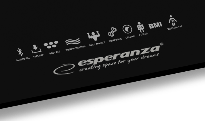 Весы напольные электронные Esperanza EBS016K B.Fit 8in1 черные - изображение 4
