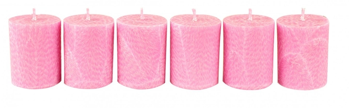 Набор свечей из пальмового воска CandlesBio Palm wax 5,5х7 см 6 штук Лиловый (WP 07 - 55/70) - изображение 1