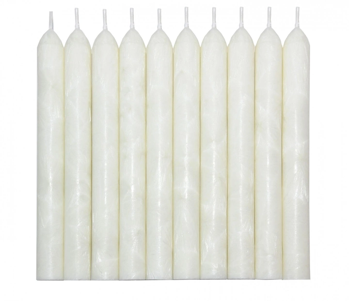 Набор свечей из пальмового воска CandlesBio Palm wax 2х18 см 30 штук Белый (WP 00 - 20/180) - изображение 1