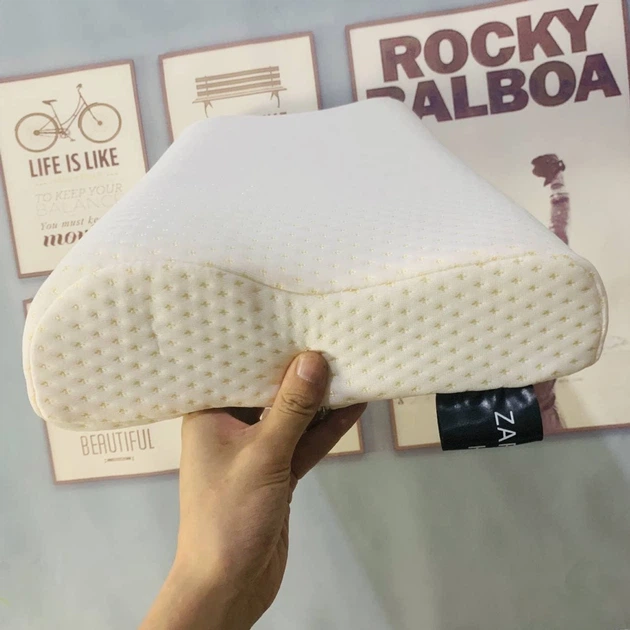 Латексна ортопедична подушка Casablanket для дітей і дорослих 50 × 30 × 10/8 см Білий - зображення 8