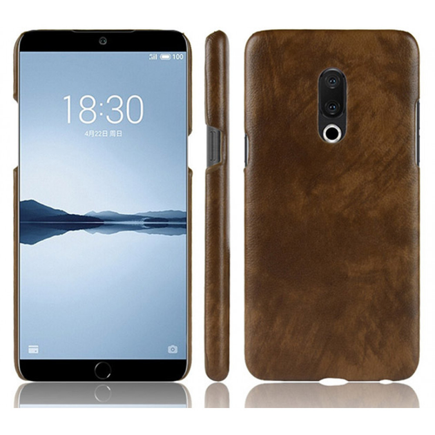 Кожаный чехол накладка для Meizu 15 Brown – фото, отзывы ...