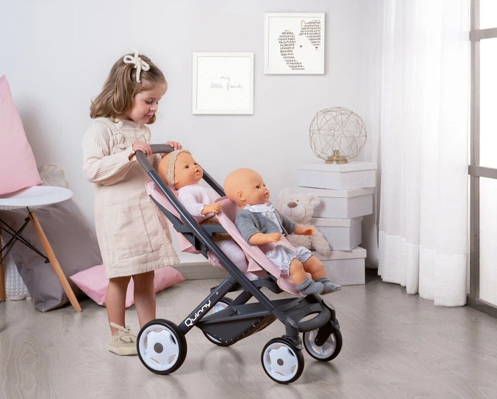 Wózek dla lalek bliźniaczy Smoby Maxi-Cosi & Quinny dla bliźniaków Soft (7600253217) - obraz 4