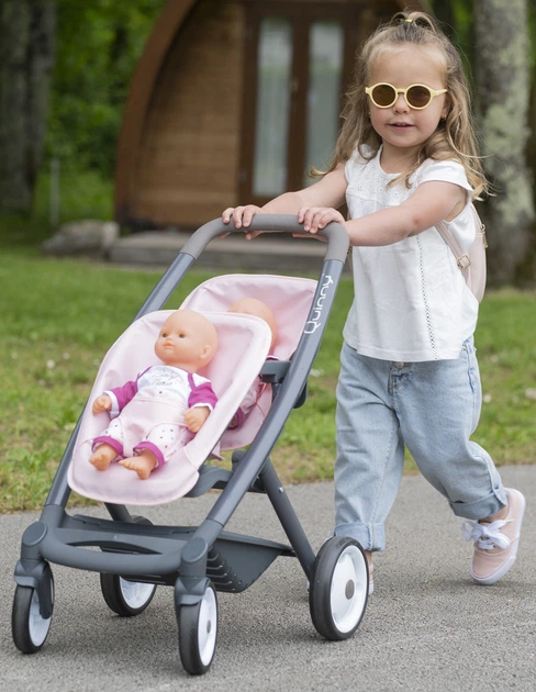 Wózek dla lalek bliźniaczy Smoby Maxi-Cosi & Quinny dla bliźniaków Soft (7600253217) - obraz 5