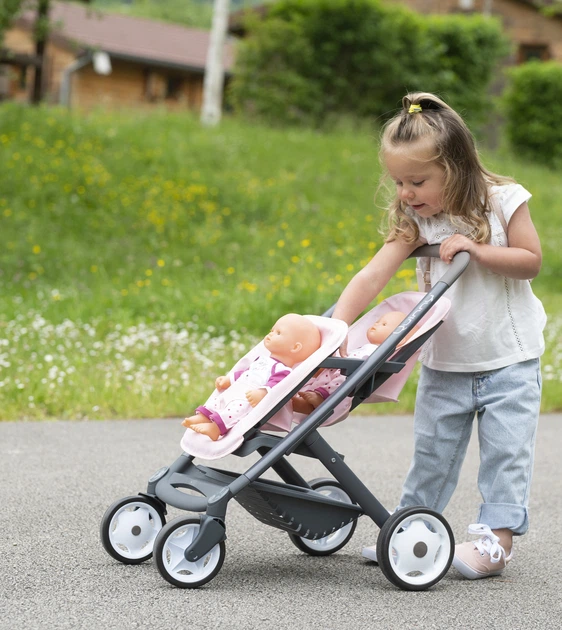 Wózek dla lalek bliźniaczy Smoby Maxi-Cosi & Quinny dla bliźniaków Soft (7600253217) - obraz 7