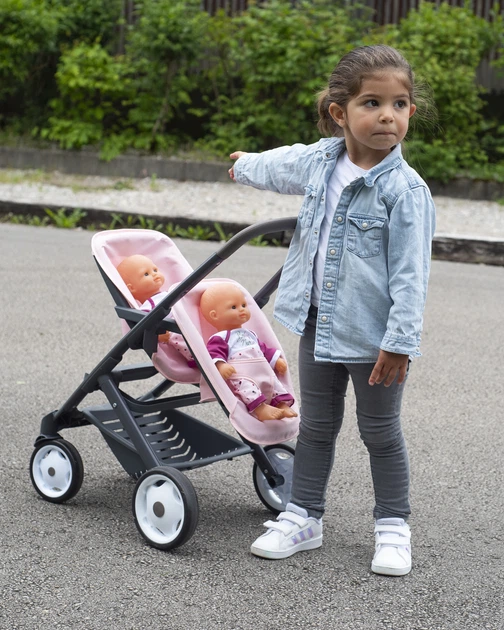 Wózek dla lalek bliźniaczy Smoby Maxi-Cosi & Quinny dla bliźniaków Soft (7600253217) - obraz 9