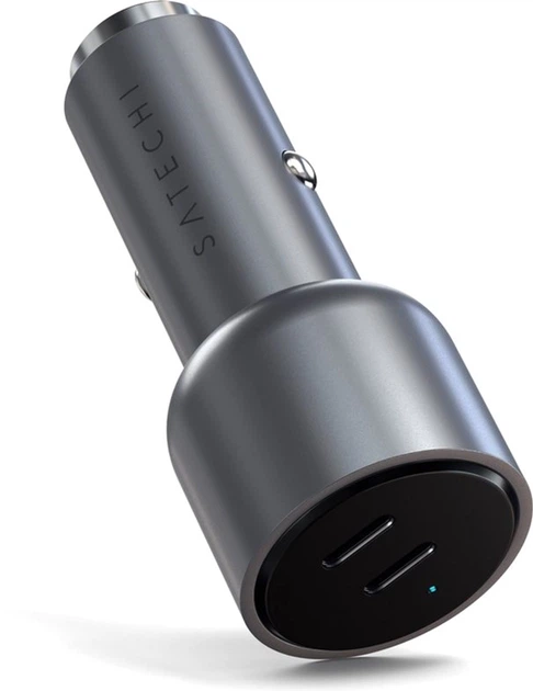 Ładowarka samochodowa Satechi 40W Dual USB-C PD Car Charger Space Grey (ST-U2C40CCM) - obraz 4