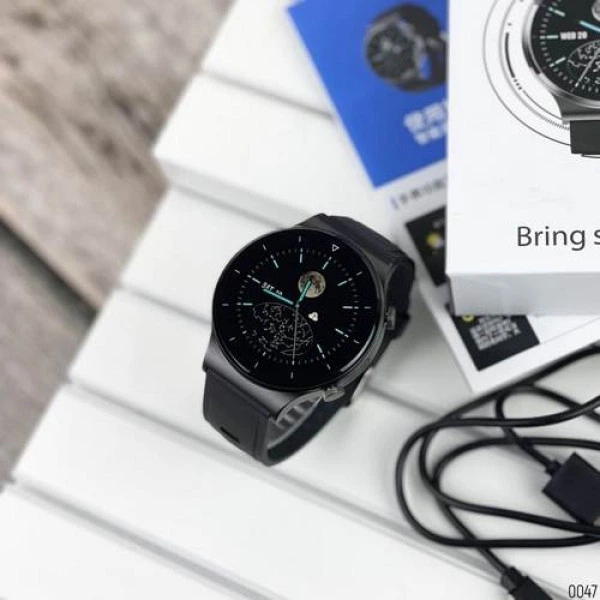 Смарт-годинник Smart Watch Modfit S600 All Black розумні годинник унісекс + зарядний кабель - зображення 4