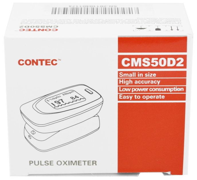 Пульсоксиметр Contec CMS50D2 OLED Grey на палець - зображення 4