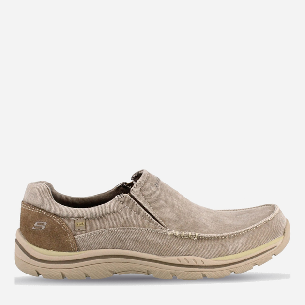 Мужские слипоны Skechers 64109EW KHK 43 (10US) 28 см Коричневые (886005571741) 