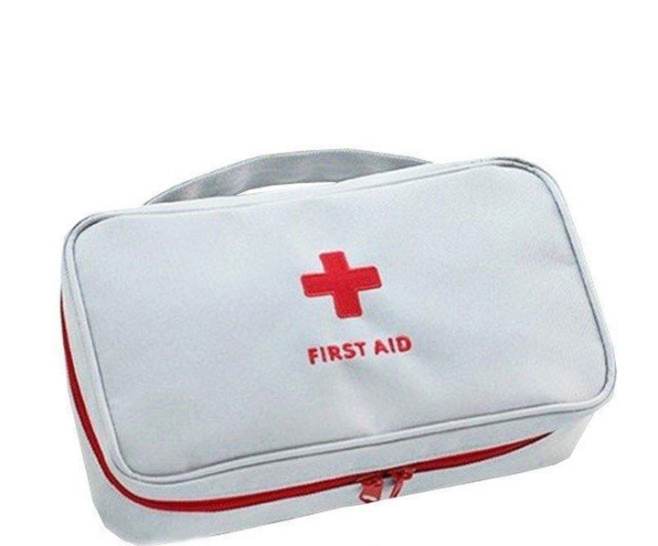 Домашня аптечка-органайзер AMZ First Aid Pouch Large 23 х 13 х 7 см Біла (W/4701w) - зображення 1