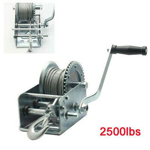 Барабанная Лебедка Hand Winch KC-2500 1500кг – фото, отзывы ...