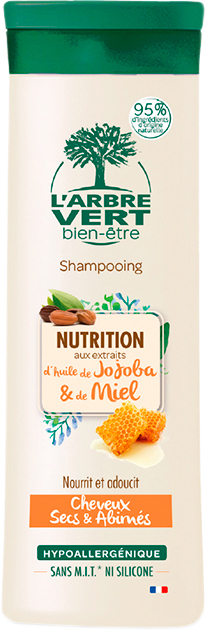 Акція на Шампунь L'Arbre Vert поживний з екстрактами олії жожоба та меду 250 мл від Rozetka