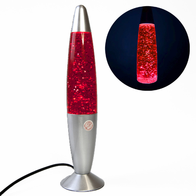 Восковая лава лампа Lava Lampe с блестками, с подсветкой, от сети (34 ...