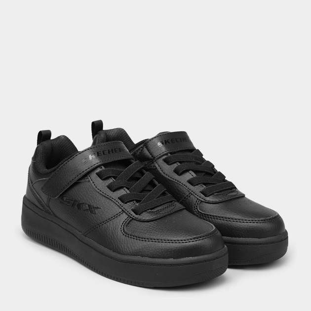 Детские кеды для мальчика Skechers Sport Court 92 405697L BBK KK2990 32 Черные (195204996461) 