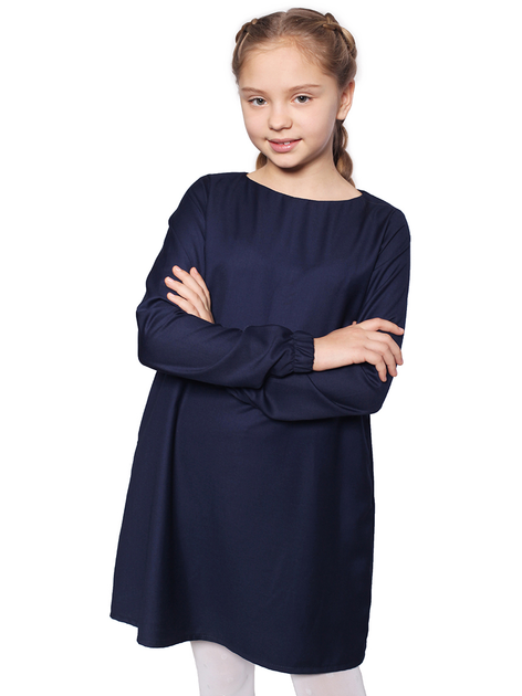Акція на Плаття з довгими рукавами для школярів Timbo Ella P052496 ШФ 146 см Синє від Rozetka