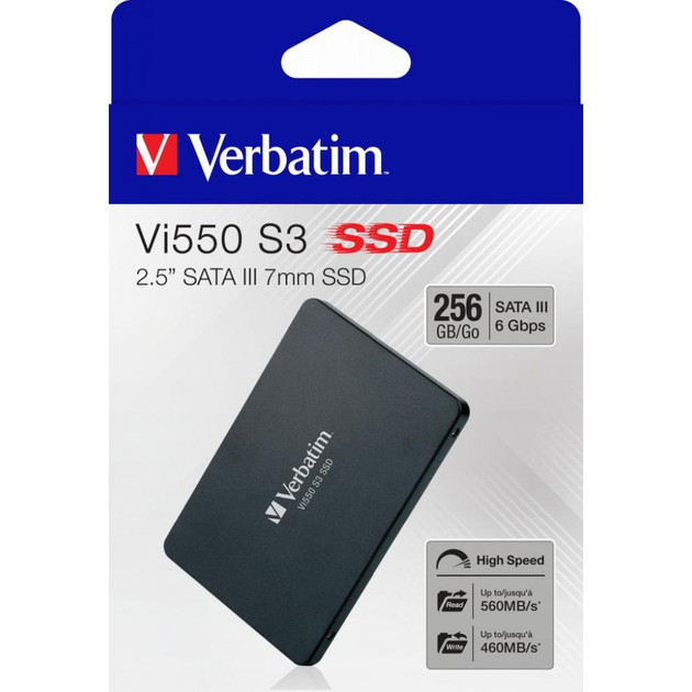 Накопичувач SSD Verbatim Vi500 256 GB (49351) - зображення 7